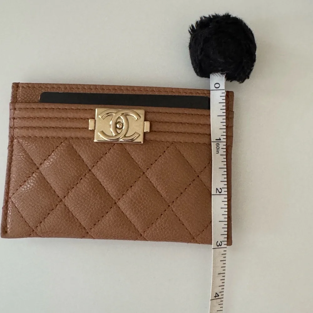 Chanel Boy Card Holder 21K, Brown - Picture 10 of 12